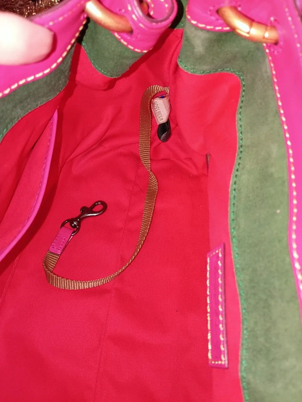 Dooney & Bourke Florentine Flap Satchel fuchsia pink💐